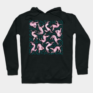 Greyhound friends watercolour pattern Hoodie